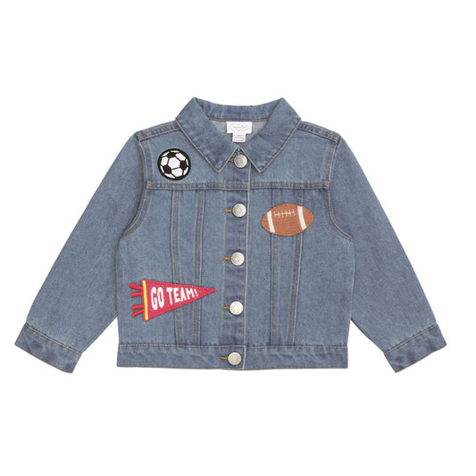 Sports Denim Patch Jacket - Madison's Niche