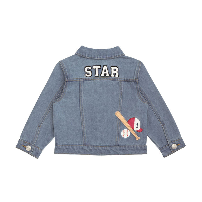 Sports Denim Patch Jacket - Madison's Niche