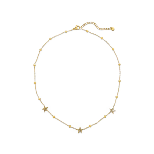 Star Water Resistant Necklace in Gold