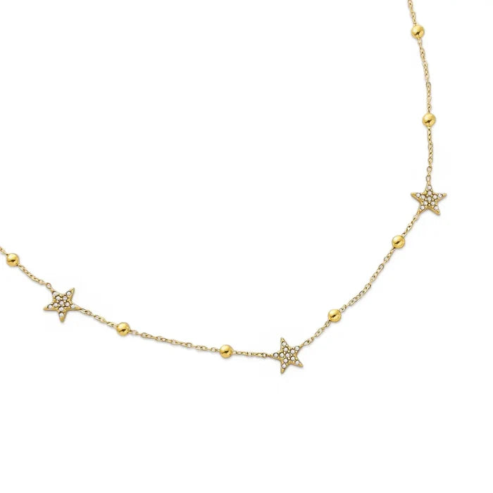 Star Water Resistant Necklace in Gold - Madison's Niche