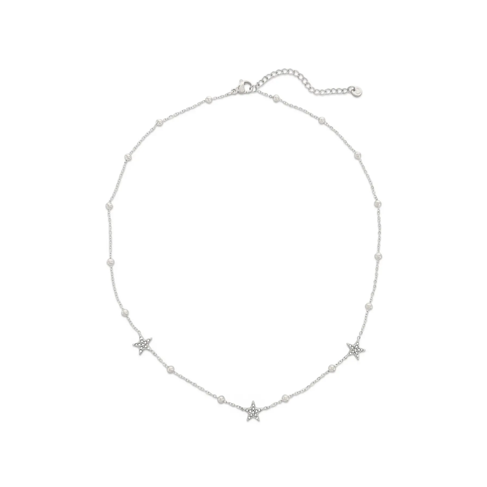 Star Water Resistant Necklace in Silver