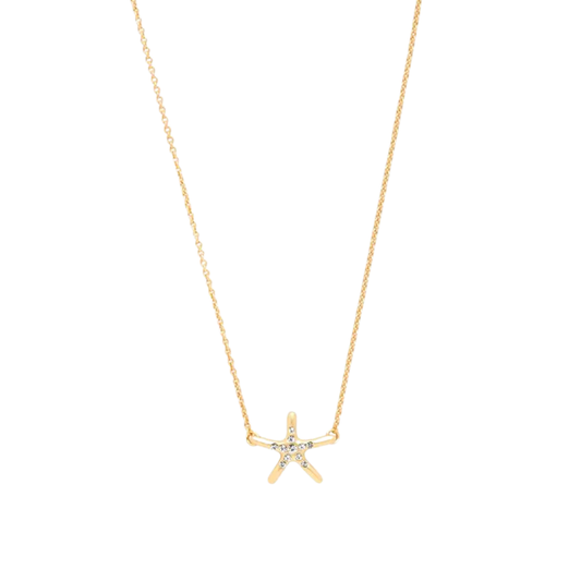 Starfish "Shine" Necklace in Gold