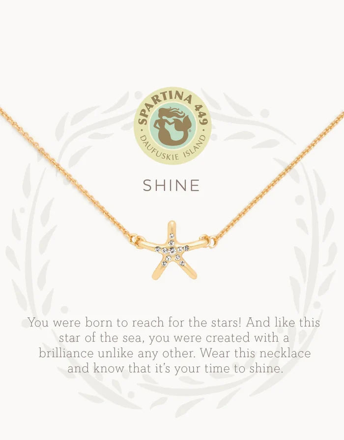 Starfish "Shine" Necklace in Gold - Madison's Niche