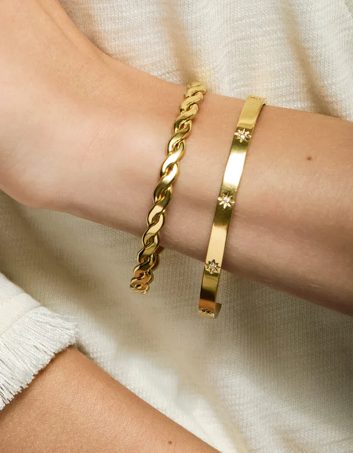 Starlight Cuff in Gold - Madison's Niche