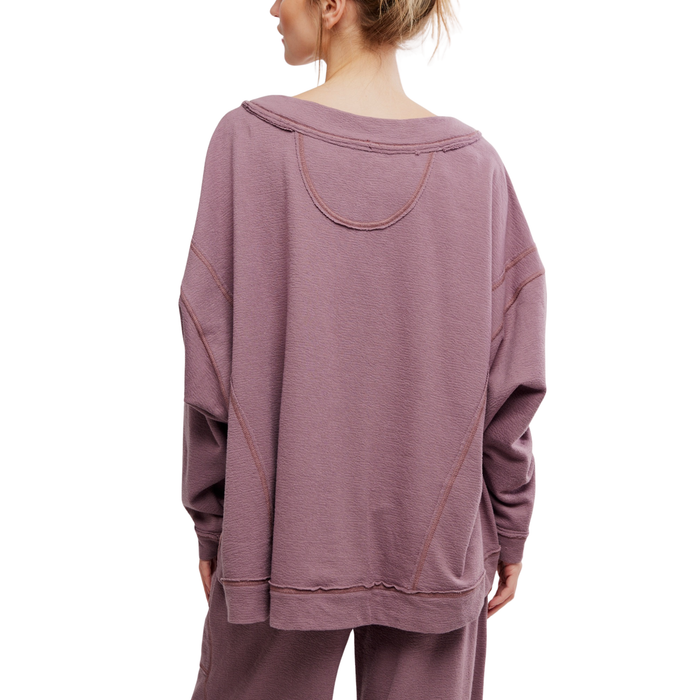 Staycation Pullover in Elderberry Tea - Madison's Niche
