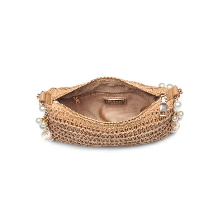 Steph Evening Bag in Natural - Madison's Niche