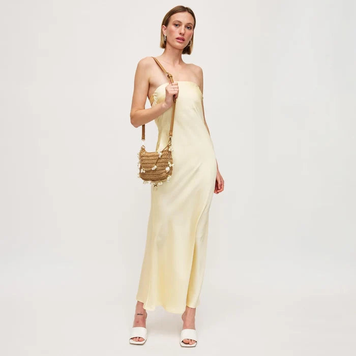Steph Evening Bag in Natural - Madison's Niche
