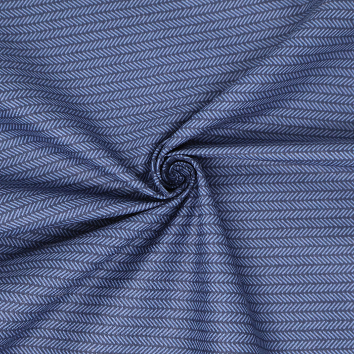 Stitch & Sparkle 100% Cotton 44" Herringbone Ink Color Sewing Fabric by the Yard