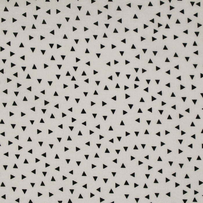 Stitch & Sparkle 100% Cotton, 44" Wide, DIY Project Quilt and Craft Fabric for Sewing, Cut by the Yard, Random Triangle Onyx