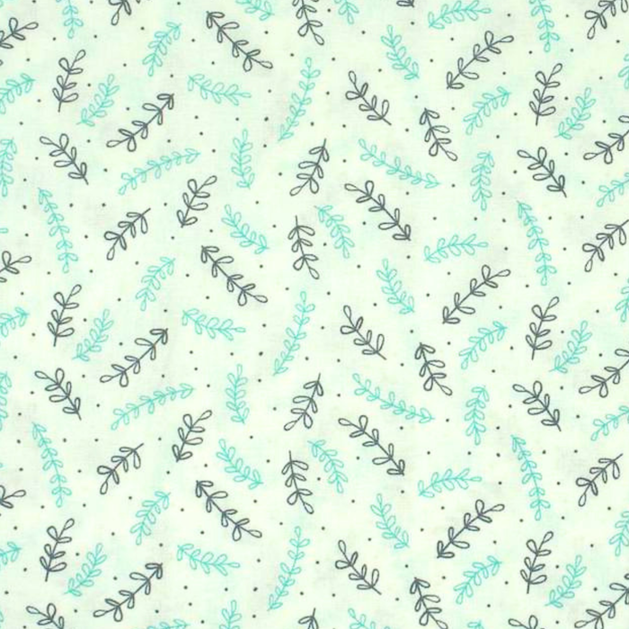 Stitch & Sparkle 100% Cotton, 44" Wide, DIY Project Quilt and Craft Fabric for Sewing, Cut by the Yard, Farm Fields Aqua