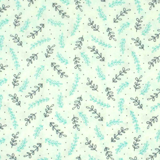 Stitch & Sparkle 100% Cotton, 44" Wide, DIY Project Quilt and Craft Fabric for Sewing, Cut by the Yard, Farm Fields Aqua