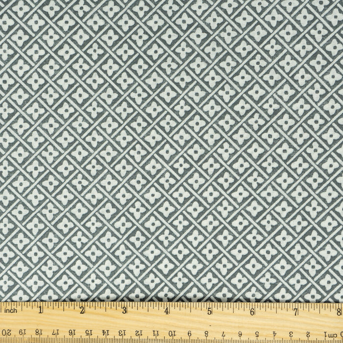 Stitch & Sparkle 100% Cotton, 44" Wide, DIY Project Quilt and Craft Fabric for Sewing, Cut by the Yard, Steel