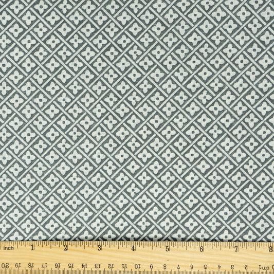 Stitch & Sparkle 100% Cotton, 44" Wide, DIY Project Quilt and Craft Fabric for Sewing, Cut by the Yard, Steel