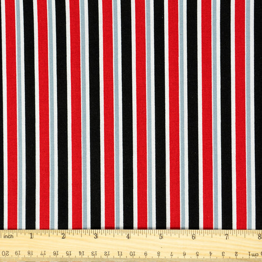 Stitch & Sparkle 100% Cotton, 44" Wide, DIY Project Quilt and Craft Fabric for Sewing, Cut by the Yard, Sailor Stripes