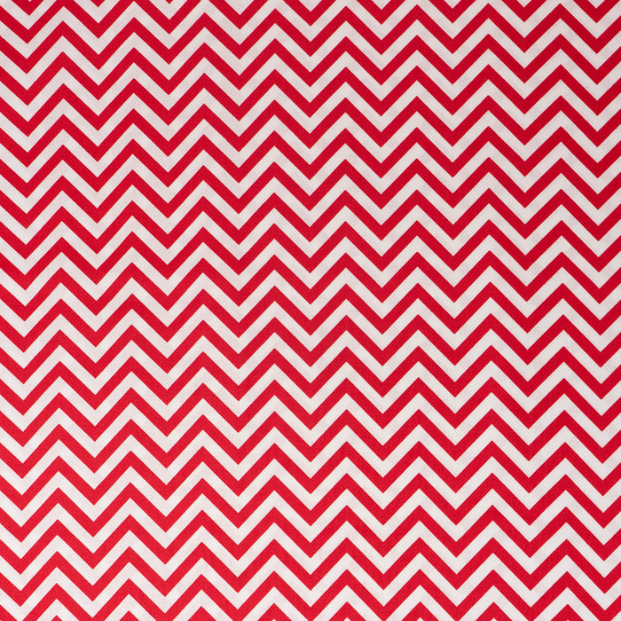 Stitch & Sparkle 100% Cotton, 44" Wide, DIY Project Quilt and Craft Fabric for Sewing, Cut by the Yard, Zigzag||color:Poppy