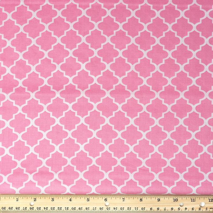 Stitch & Sparkle 100% Cotton, 44" Wide, DIY Project Quilt and Craft Fabric for Sewing, Cut by the Yard, Twist Carnation