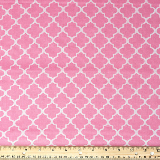 Stitch & Sparkle 100% Cotton, 44" Wide, DIY Project Quilt and Craft Fabric for Sewing, Cut by the Yard, Twist Carnation