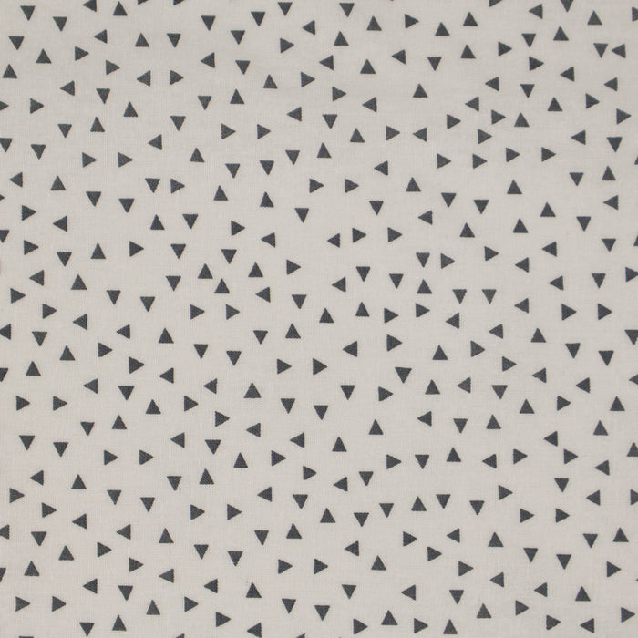 Stitch & Sparkle 100% Cotton, 44" Wide, DIY Project Quilt and Craft Fabric for Sewing, Cut by the Yard, Random Triangle Steel