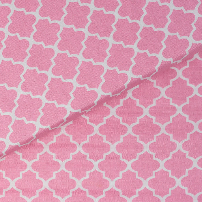 Stitch & Sparkle 100% Cotton, 44" Wide, DIY Project Quilt and Craft Fabric for Sewing, Cut by the Yard, Twist Carnation