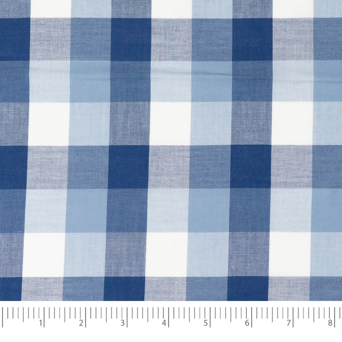 Stitch & Sparkle 100% Cotton, 44" Wide, DIY Project Quilt and Craft Fabric for Sewing, Cut by the Yard, 1" Gingham Ink