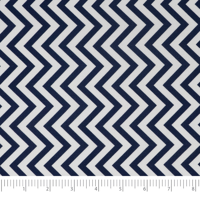 Stitch & Sparkle 100% Cotton, 44" Wide, DIY Project Quilt and Craft Fabric for Sewing, Cut by the Yard, Zigzag||color:Ink