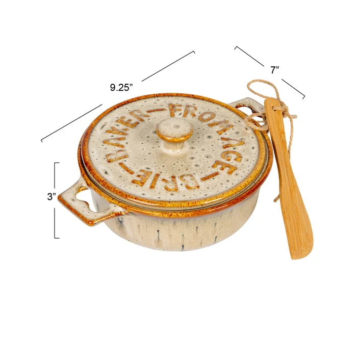 Stoneware Brie Baker - Madison's Niche