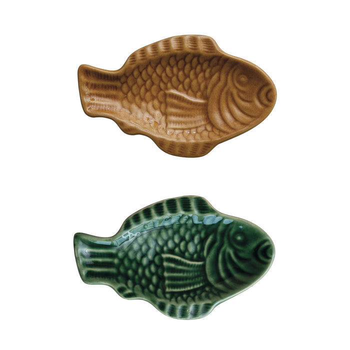 Stoneware Fish Dish - Madison's Niche