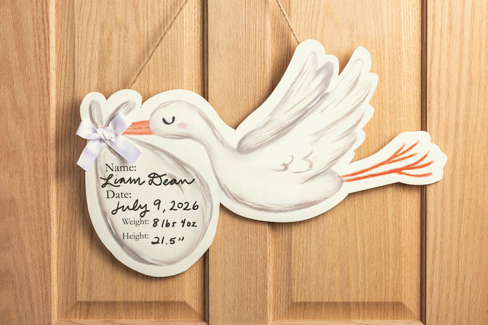 Stork Door Hanger - Madison's Niche