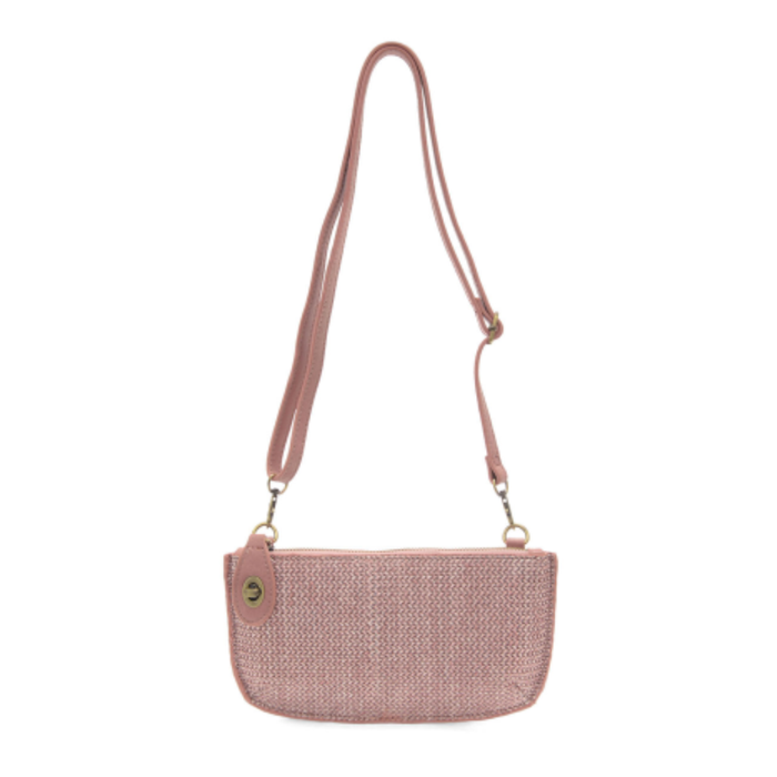 Straw Crossbody in Pink - Madison's Niche