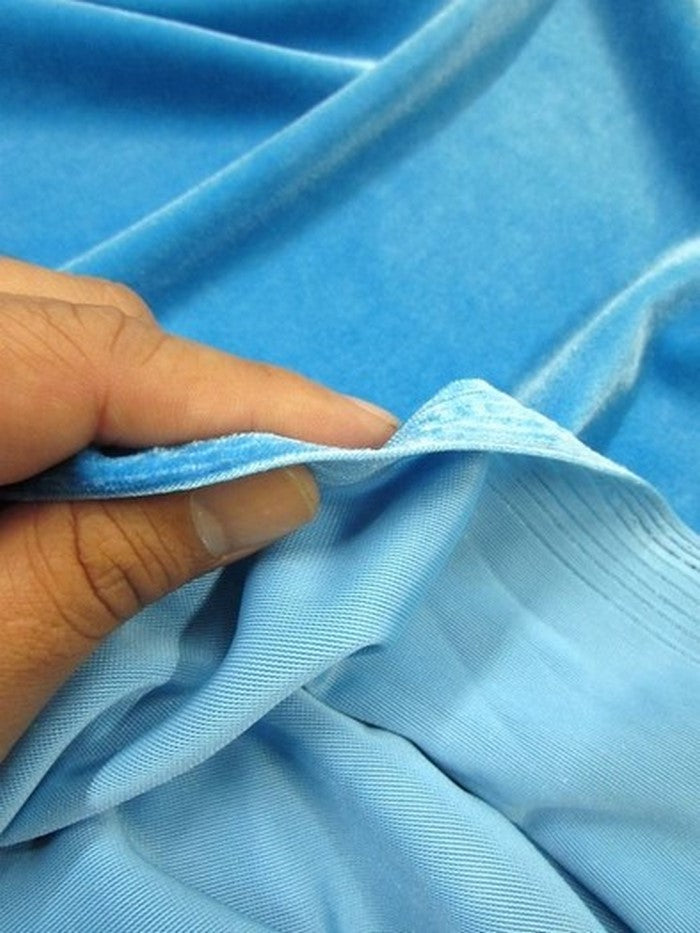 Stretch Velvet Velour Spandex 360 Grams Costume Fabric / Candy Pink / Sold By The Yard