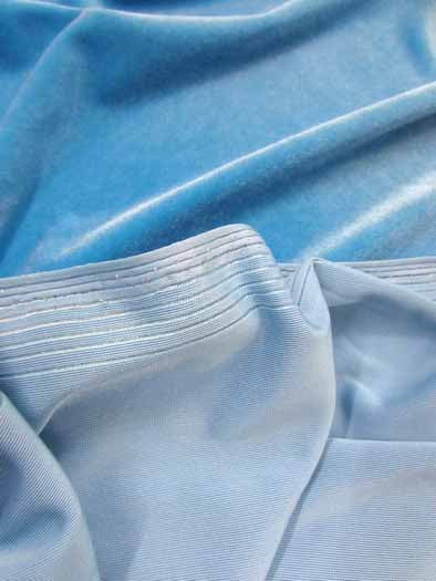 Stretch Velvet Velour Spandex 360 Grams Costume Fabric / Charcoal / Sold By The Yard