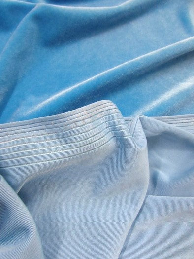 Stretch Velvet Velour Spandex 360 Grams Costume Fabric / Eggplant / Sold By The Yard