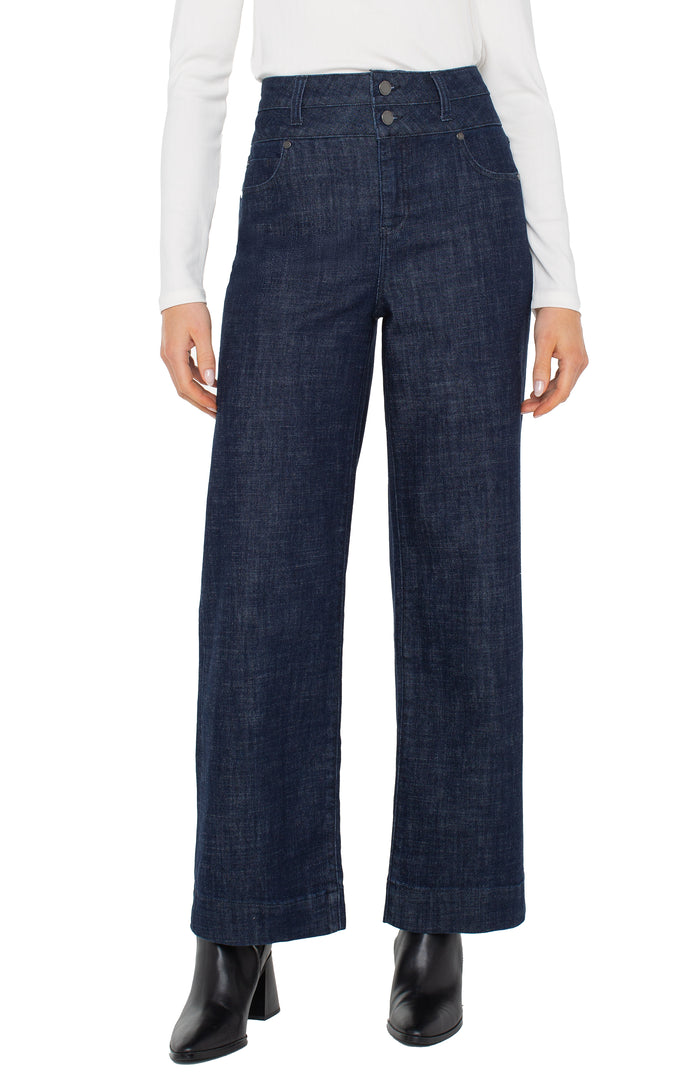 Stride High Rise Wide Leg in Indigo Rise - Madison's Niche