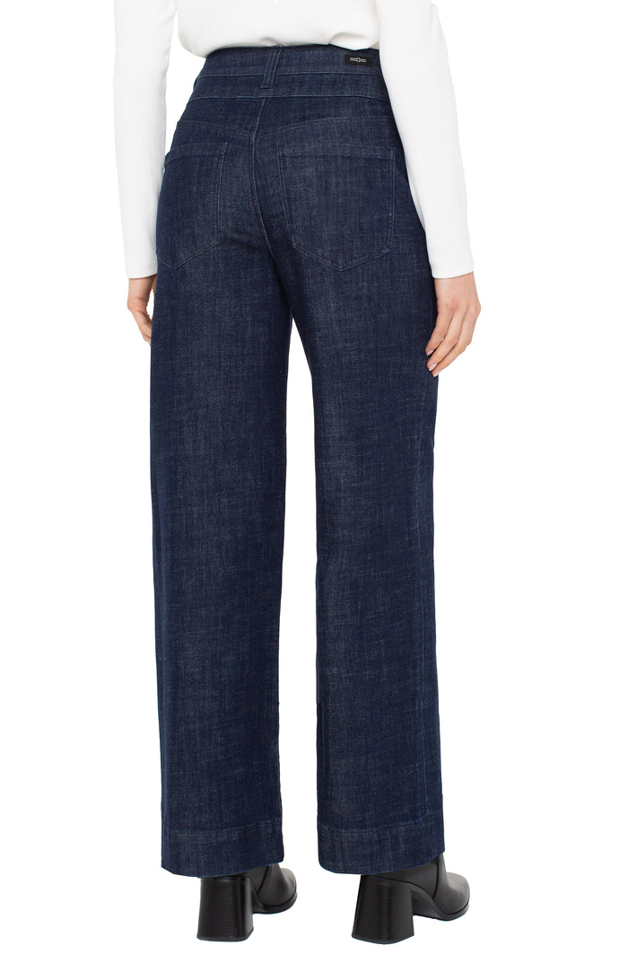 Stride High Rise Wide Leg in Indigo Rise - Madison's Niche