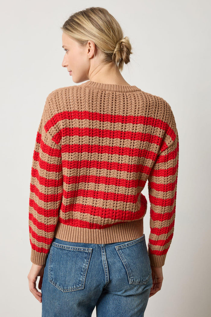 Stripe Stitch Sweater - Madison's Niche