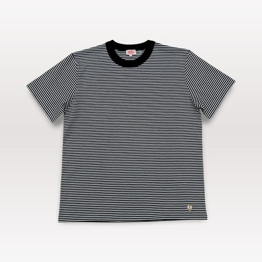 Striped Heritage T Shirt - Black / Milk