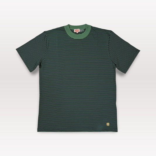 Striped Heritage T Shirt - Ivy Green / Marine Deep Navy