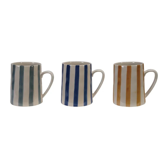 Striped Stoneware Mug - Madison's Niche