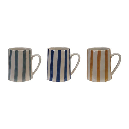 Striped Stoneware Mug - Madison's Niche