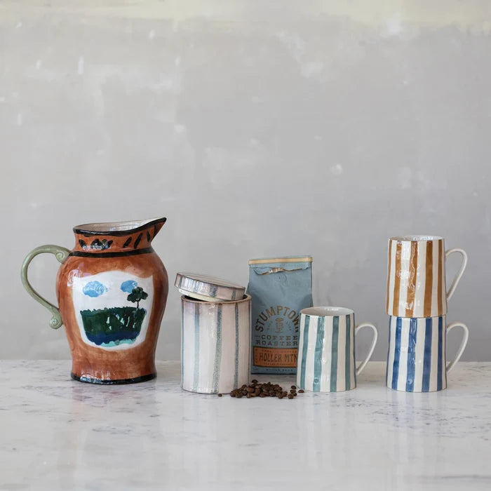 Striped Stoneware Mug - Madison's Niche
