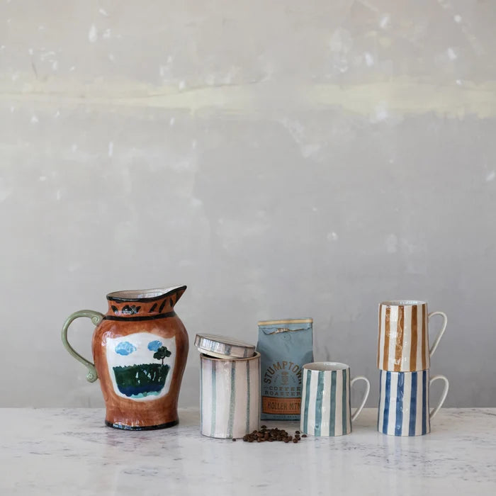 Striped Stoneware Mug - Madison's Niche