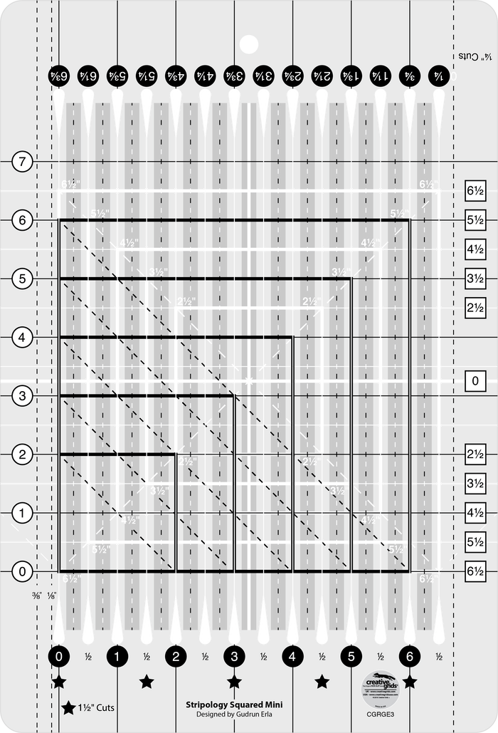 Stripology© Squared MINI Ruler CGRGE3