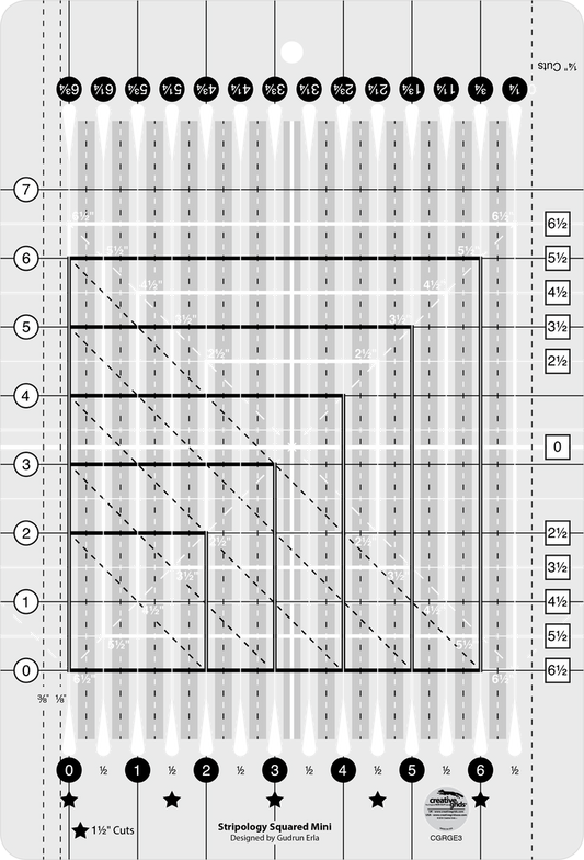 Stripology© Squared MINI Ruler CGRGE3