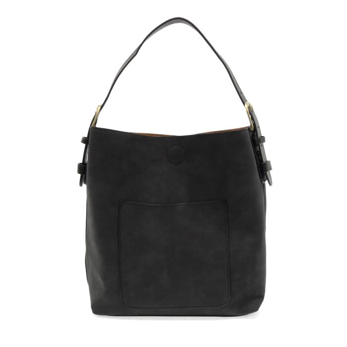 Suede Hobo in Black - Madison's Niche