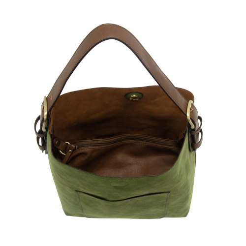 Suede Hobo in Emerald - Madison's Niche