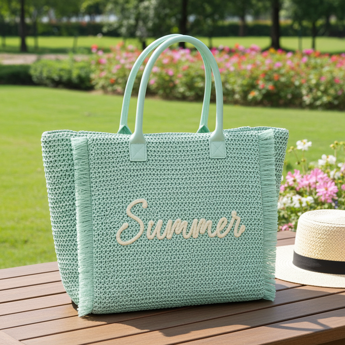 Summer Tote Bag in Mint