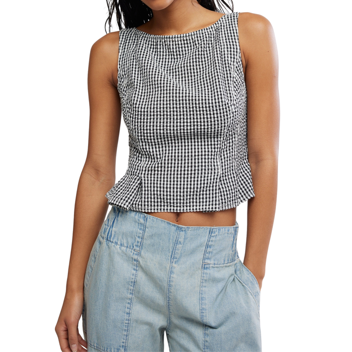 Sunfaded Top in Black and White - Madison's Niche
