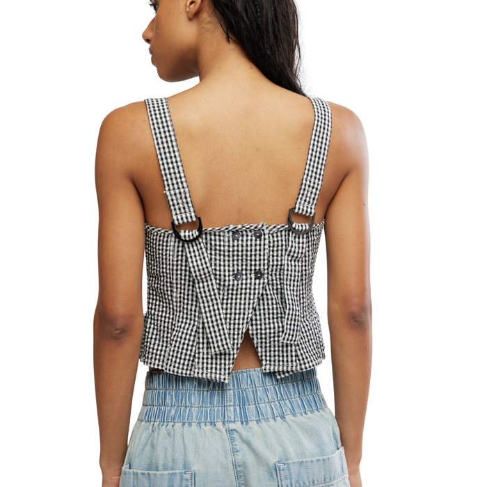 Sunfaded Top in Black and White - Madison's Niche