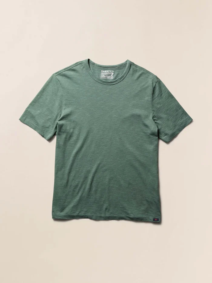 Sunwashed Pocket Tee in Green - Madison's Niche