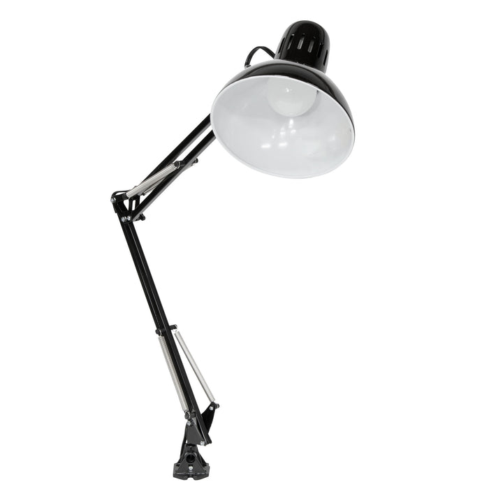 Swing Arm Lamp with LED Bulb Black